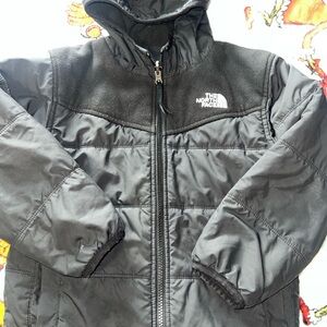 The North Face Kids Charcoal Puffer Jacket